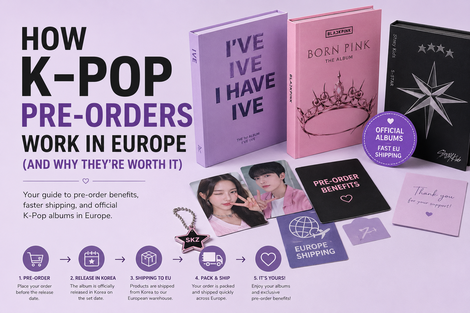 How K-Pop Pre-Orders Work in Europe | Official Albums & EU Shipping