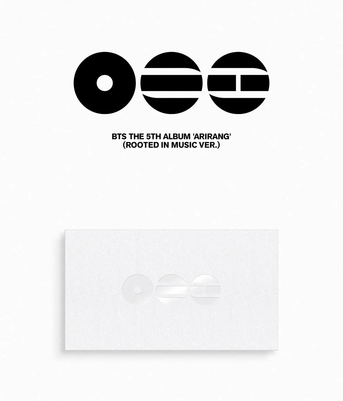 BTS ARIRANG Rooted in Music Ver. front view