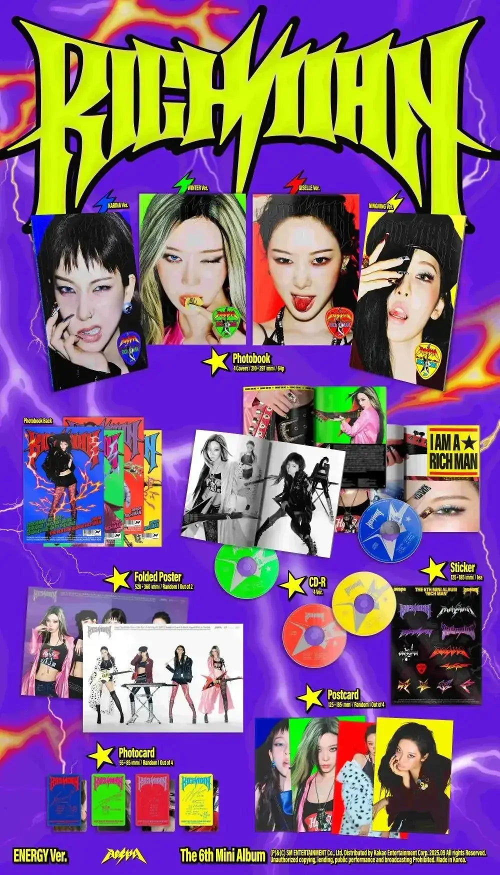 aespa - 6th Mini Album [Rich Man] ENERGY Ver. - Umakpop