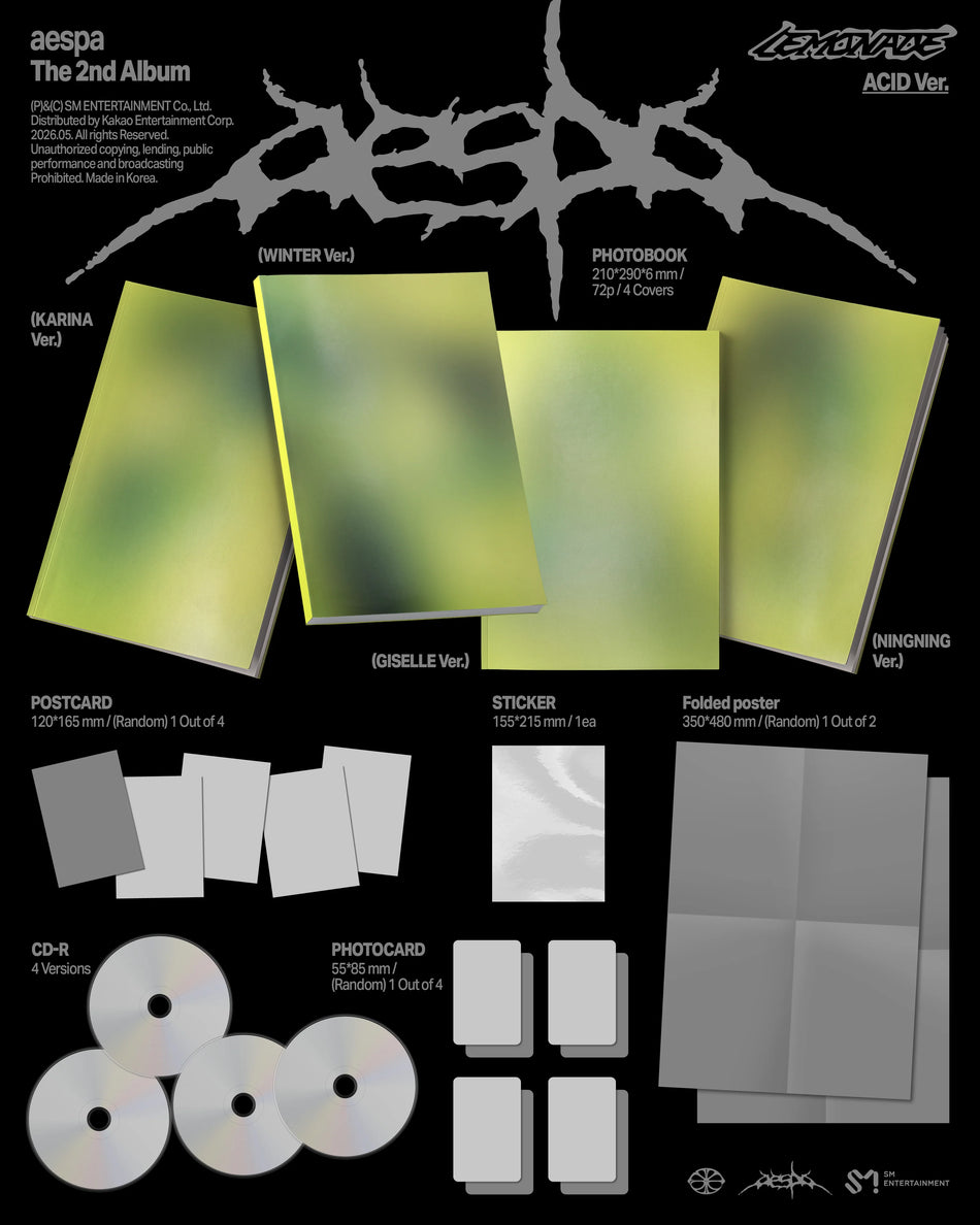 aespa LEMONADE Acid Ver. photobook and CD