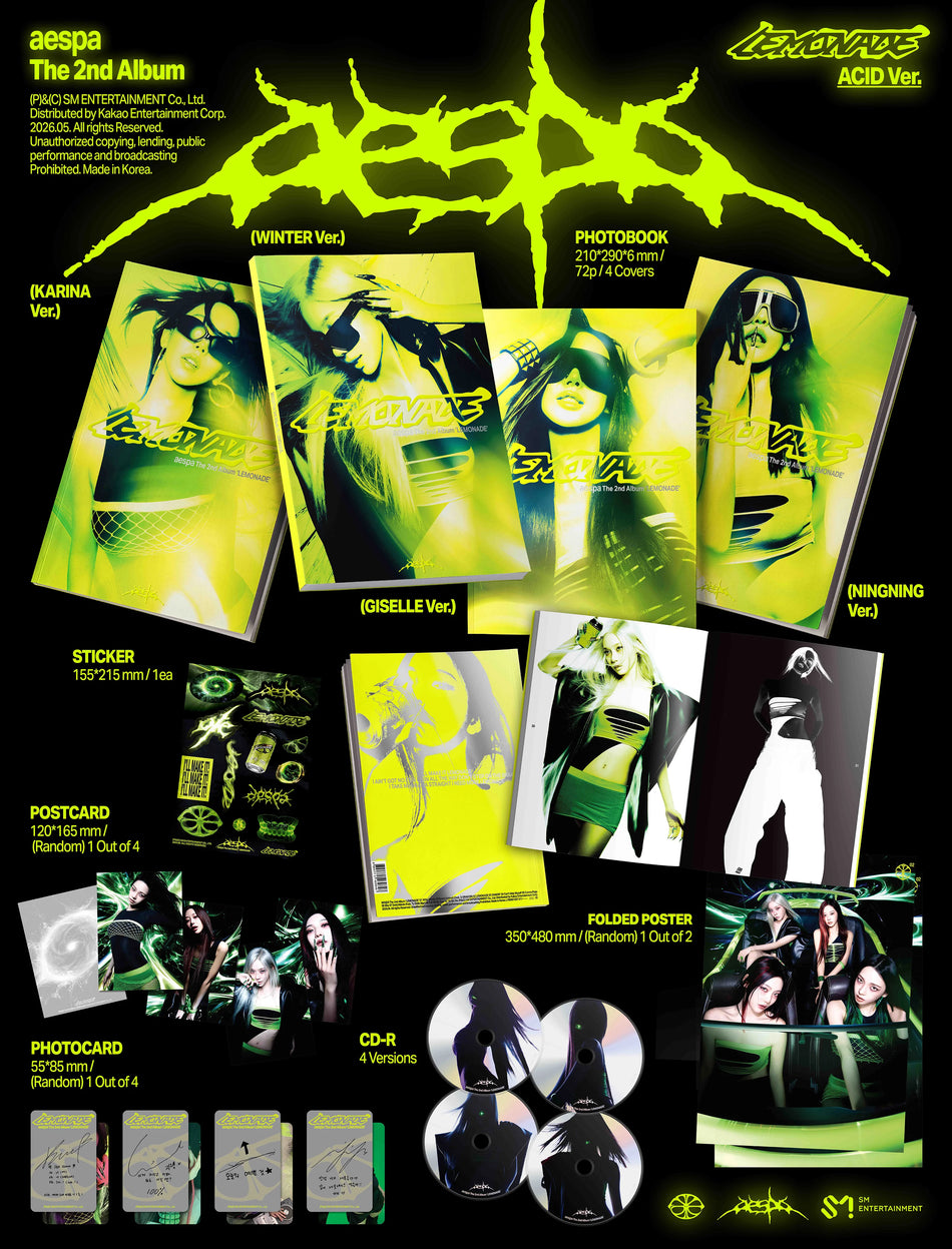 aespa LEMONADE Acid Ver. photobook and CD