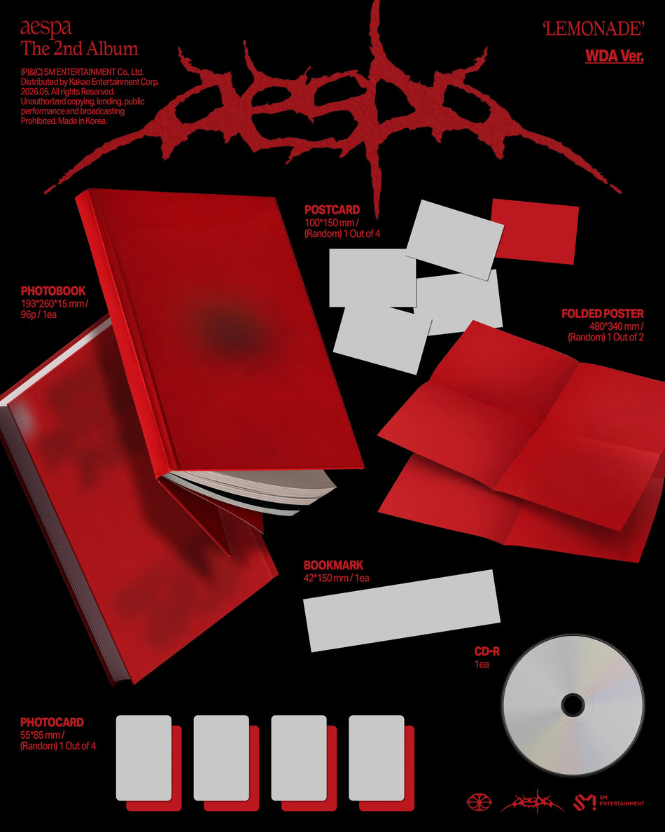 aespa LEMONADE WDA Ver. album inclusions