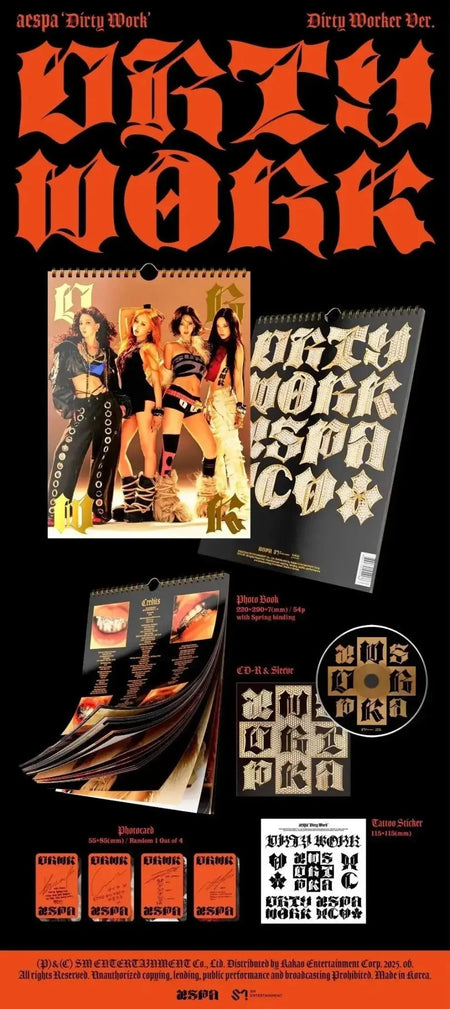 aespa - Single Album [Dirty Work] Dirty Worker Ver. - Umakpop