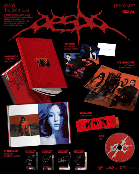 aespa LEMONADE WDA Ver. album inclusions