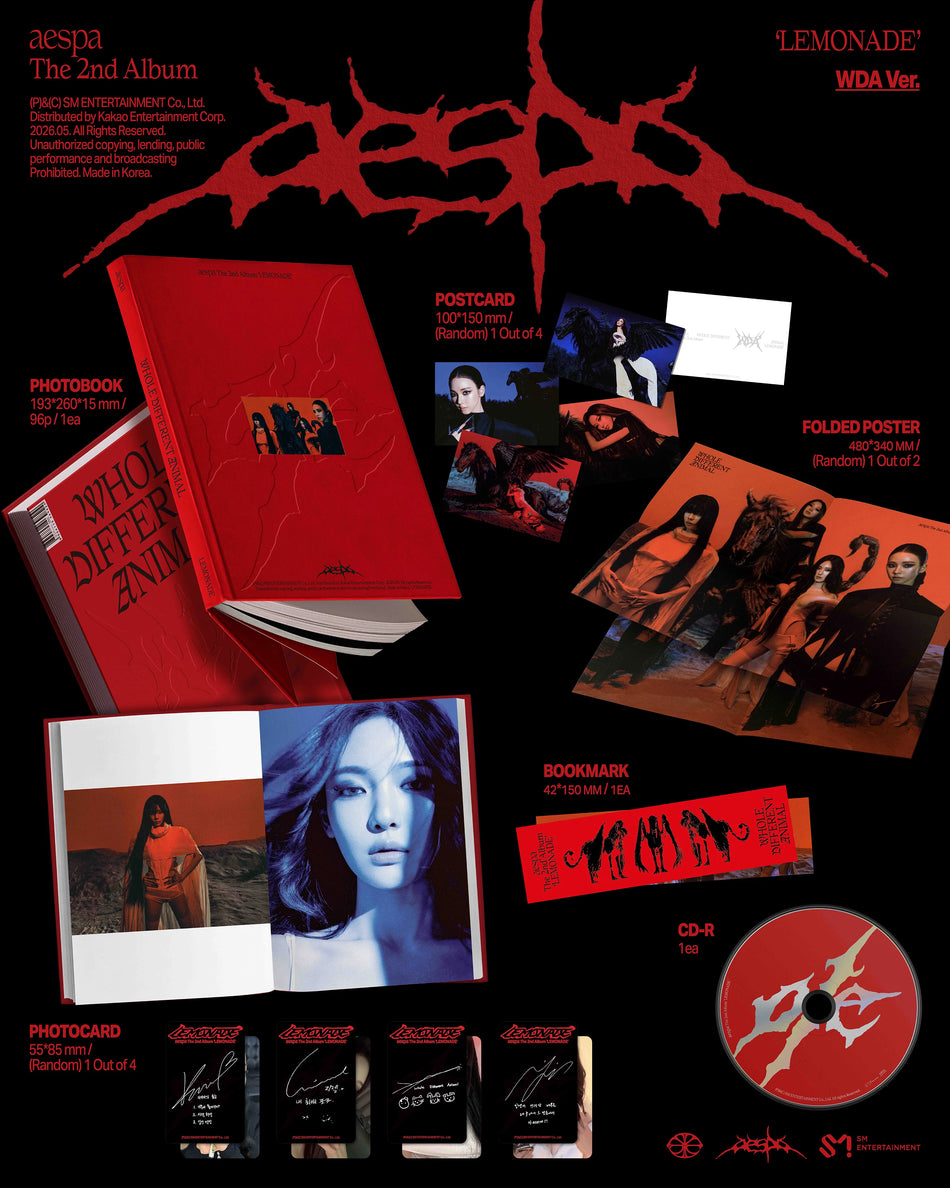 aespa LEMONADE WDA Ver. album inclusions