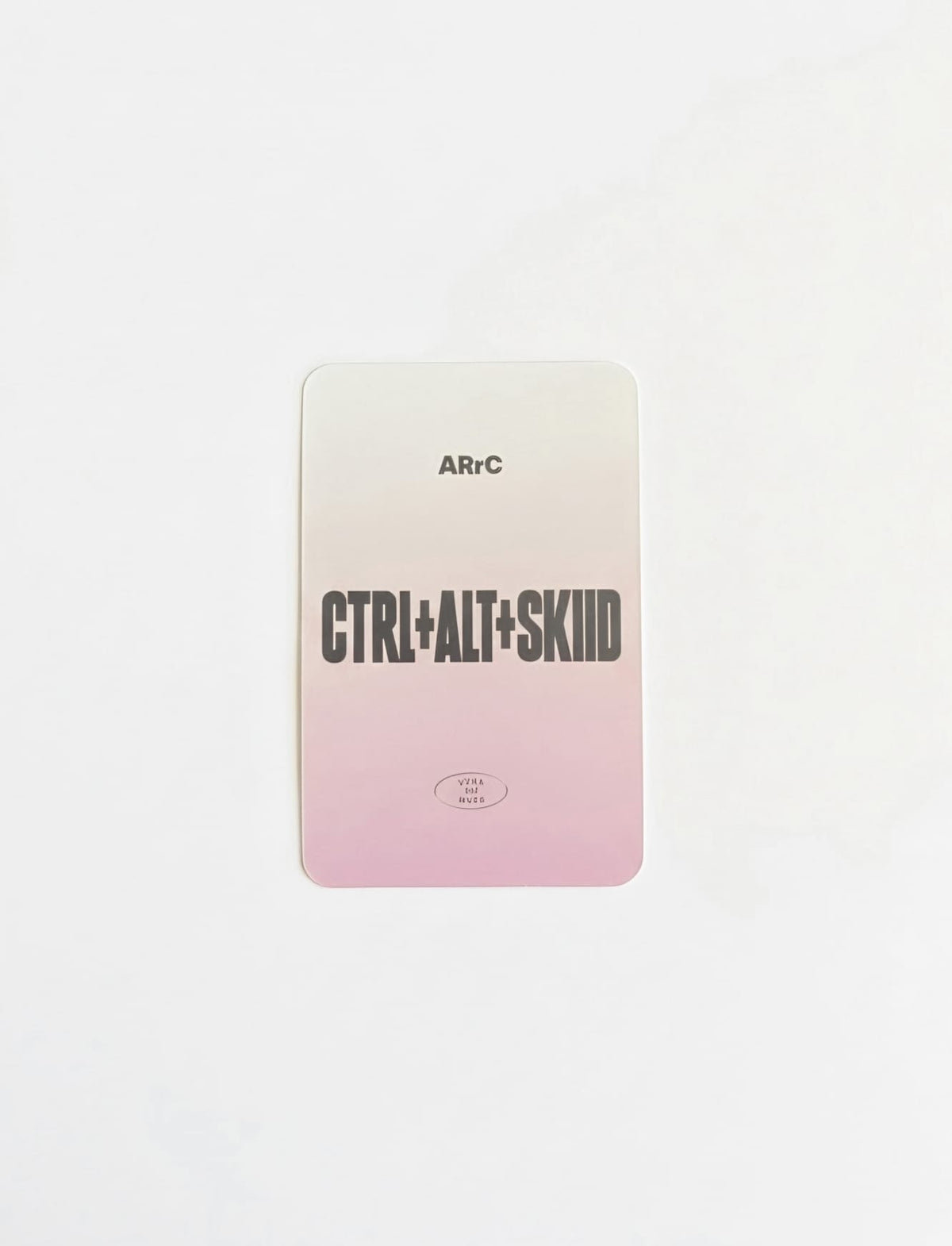 ARrC CTRL+ALT+SKIID Dear My Muse photocard pink back