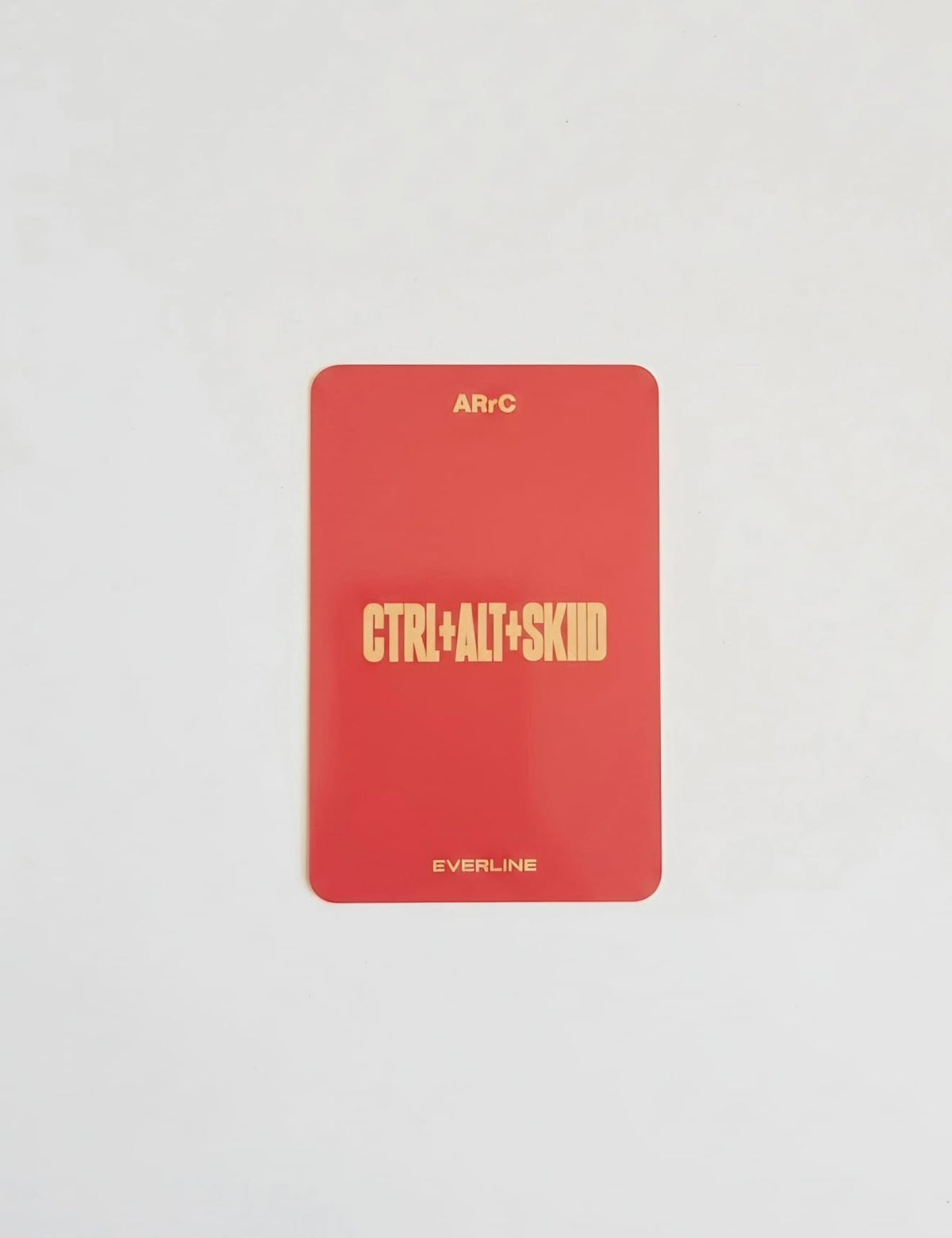 ARrC CTRL+ALT+SKIID EVERLINE POB photocard red back