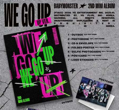 BABYMONSTER - 2nd MINI ALBUM [WE GO UP] - Umakpop