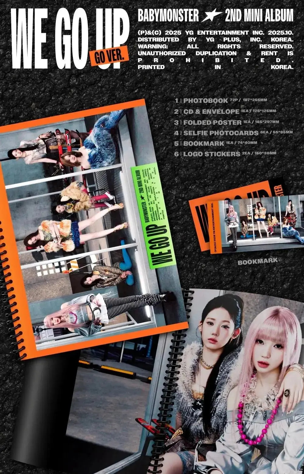 BABYMONSTER - 2nd MINI ALBUM [WE GO UP] - Umakpop