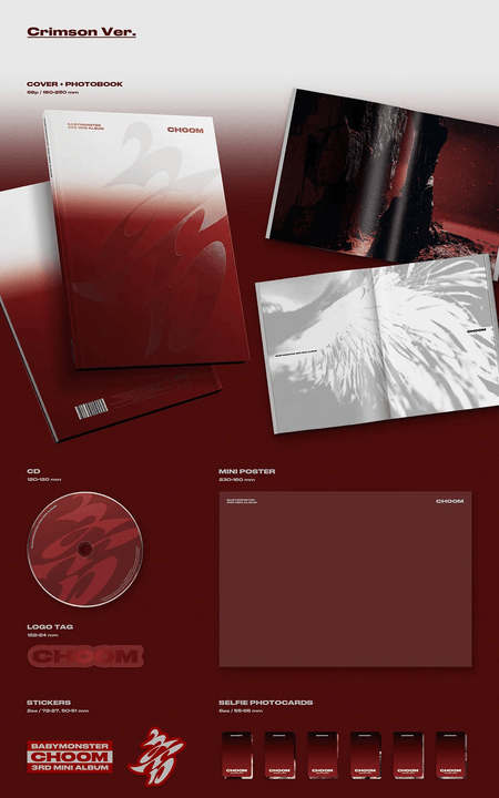 BABYMONSTER CHOOM 3rd mini album Crimson ver.