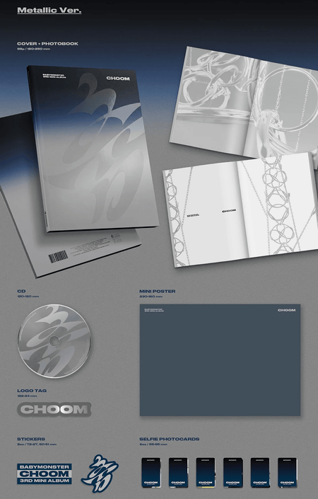 BABYMONSTER CHOOM 3rd mini album Metallic Ver.
