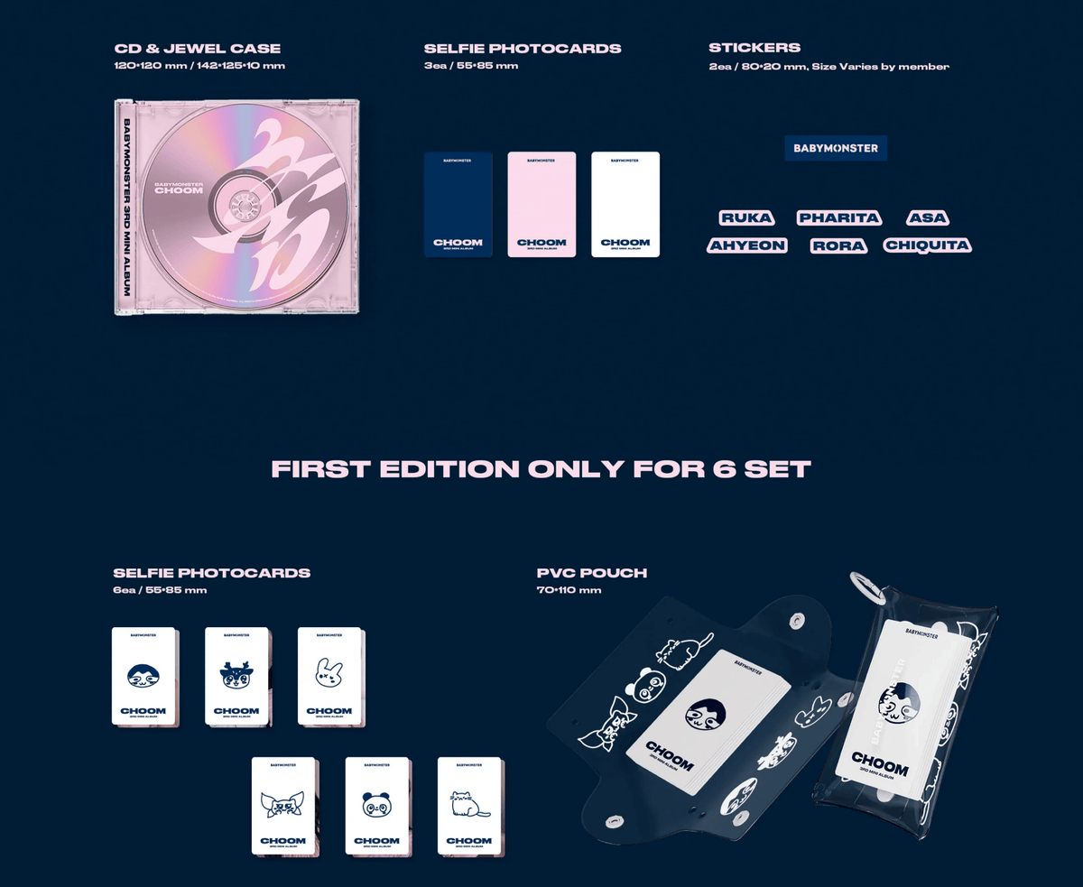 BABYMONSTER CHOOM Jewel Ver. official mini album
