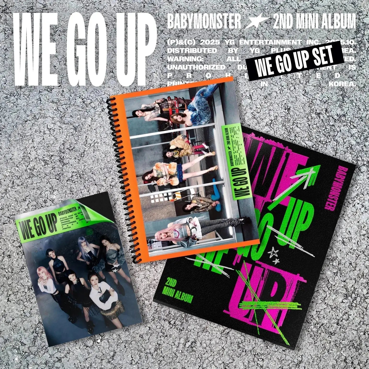 BABYMONSTER WE GO UP 2nd mini album cover