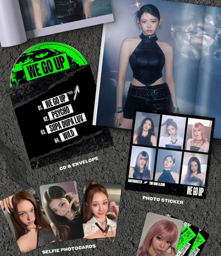 BABYMONSTER WE GO UP 2nd mini album poster and stickers