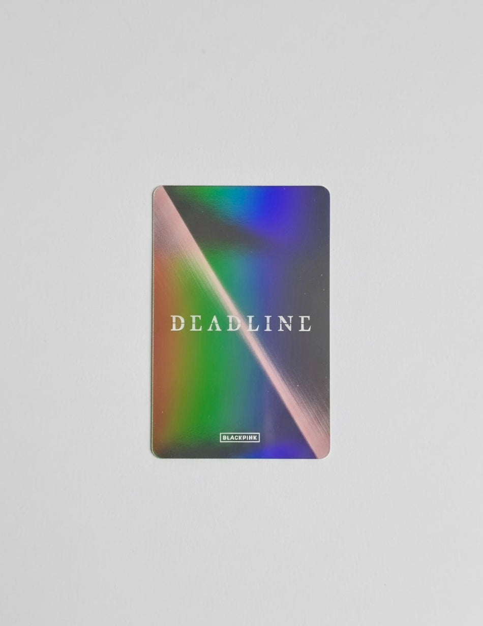 BLACKPINK JISOO DEADLINE POB photocard holographic back