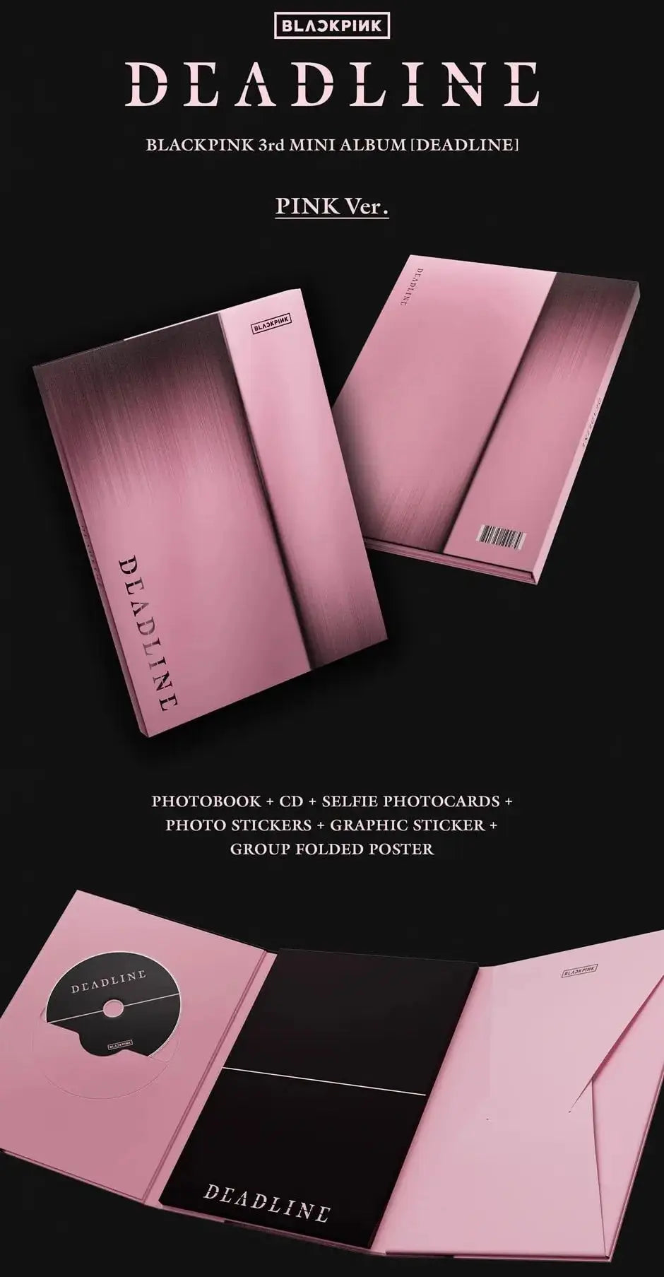 BLACKPINK DEADLINE Pink Ver. album inclusions