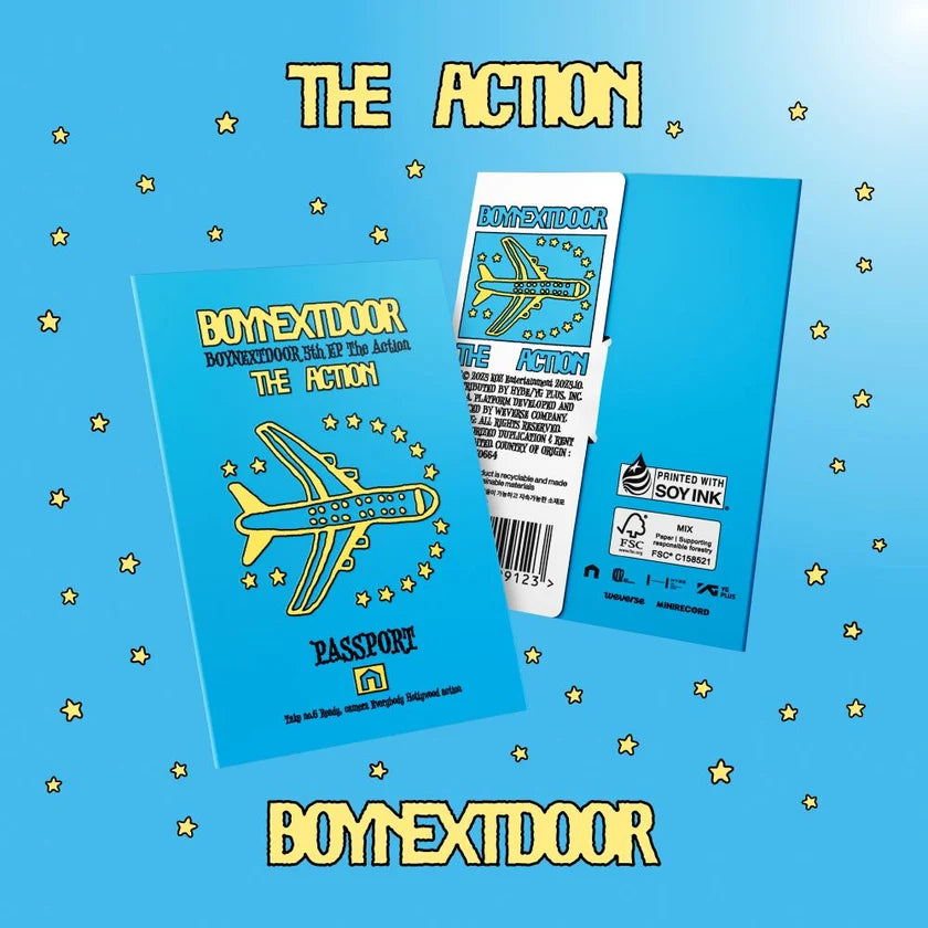 BOYNEXTDOOR The Action Weverse Albums Ver. front view