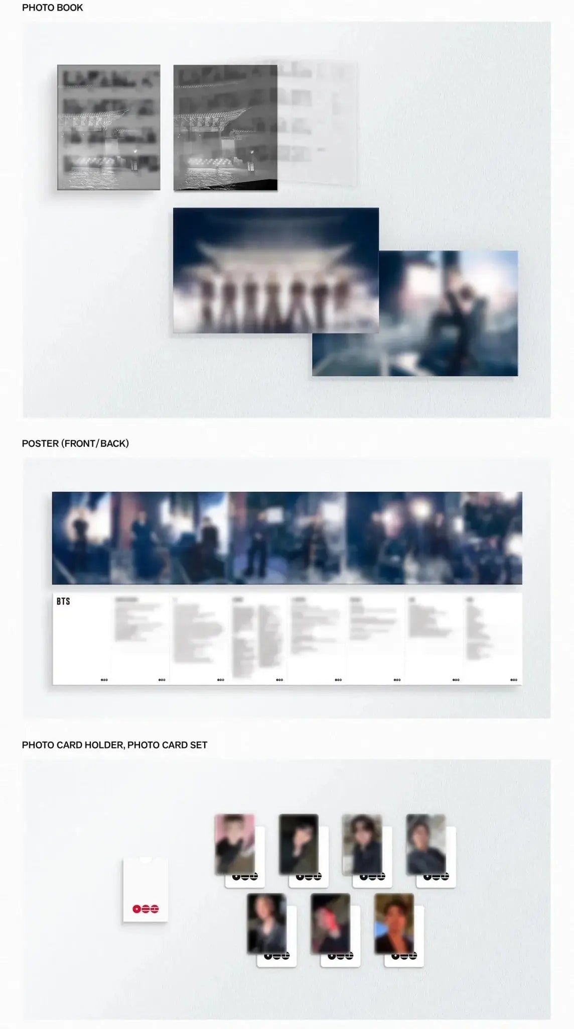 The elegant, traditional-themed gold and white cover of the BTS [ARIRANG] 2026 special anthology album at umakpop.