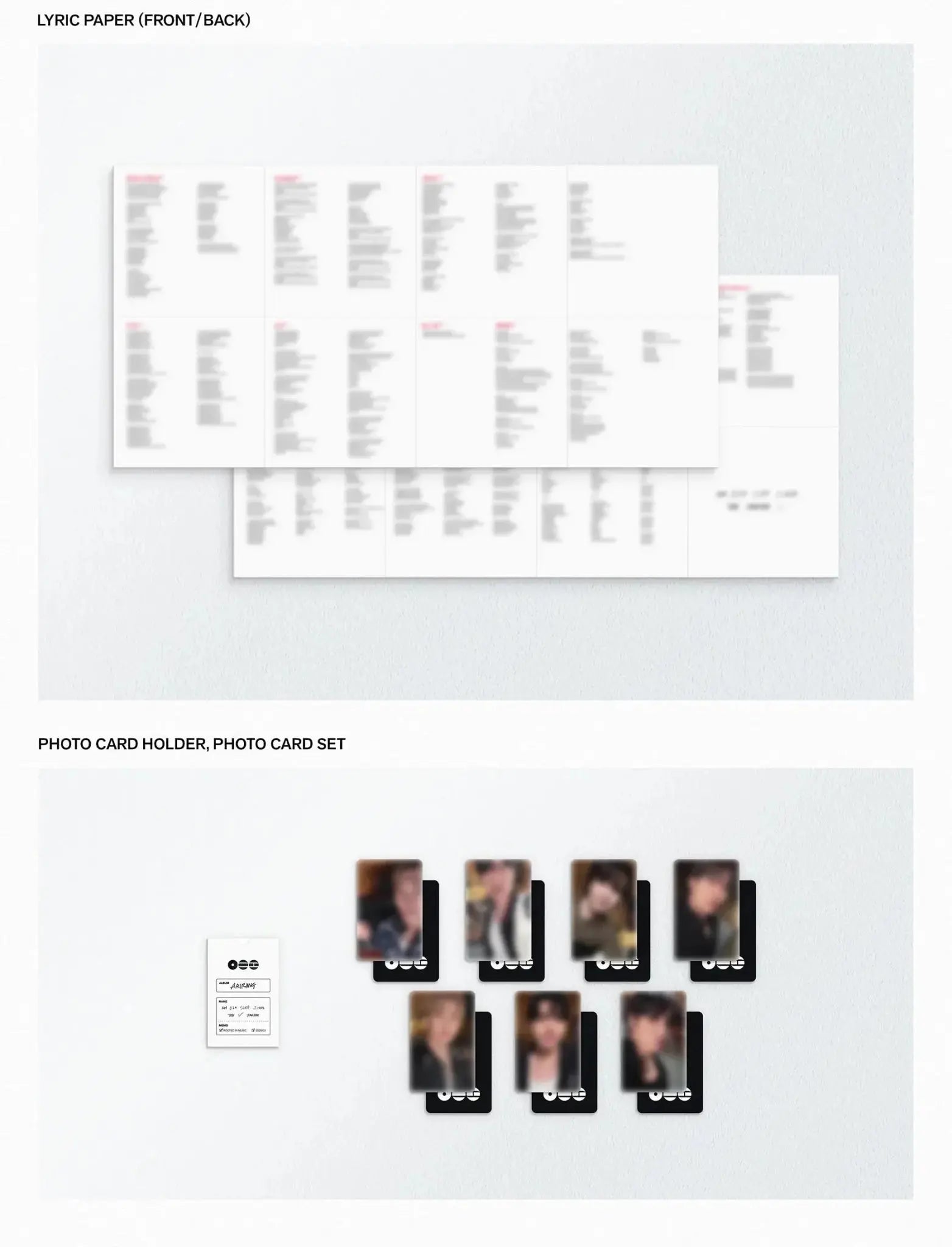 The elegant, traditional-themed gold and white cover of the BTS [ARIRANG] 2026 special anthology album at umakpop.