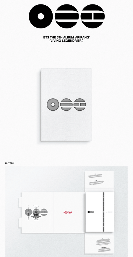 BTS ARIRANG Living Legend Ver. album inclusions