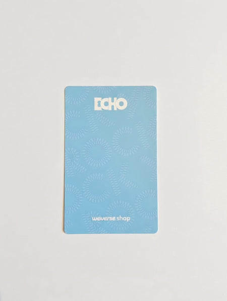 BTS JIN ECHO Weverse Shop POB photocard blue back