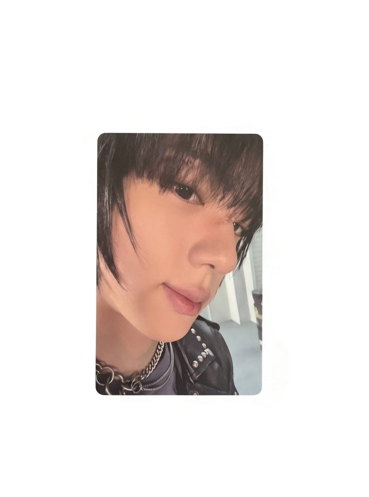 BTS JIN ECHO Weverse POB photocard blue back close-up front