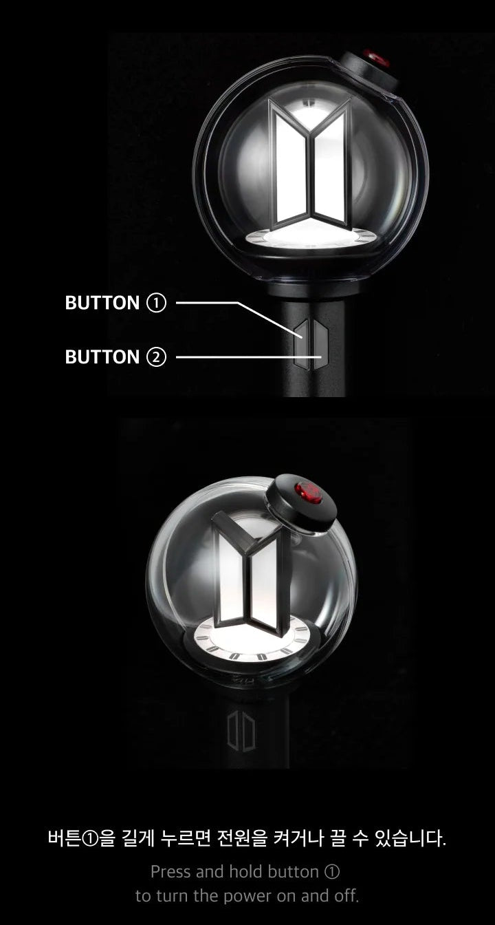 BTS Official Light Stick Keyring Ver.4 miniature lightstick