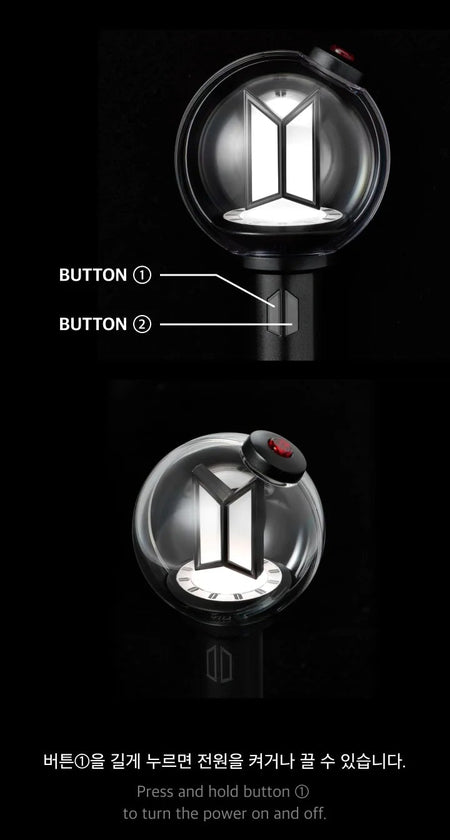 BTS Official Light Stick Keyring Ver.4 miniature lightstick