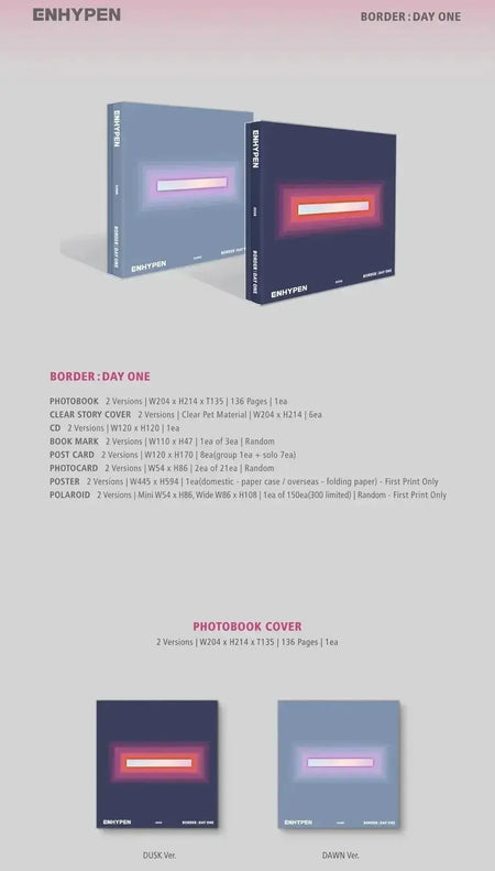 ENHYPEN BORDER Day One photobook