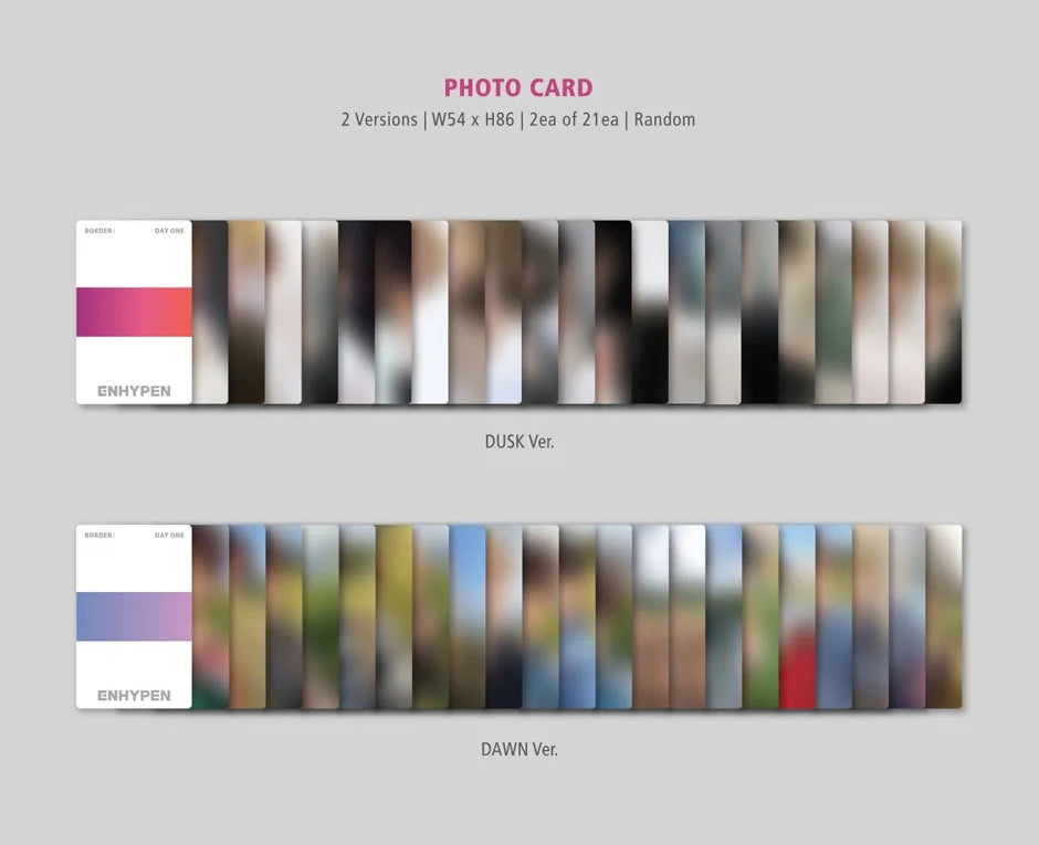 ENHYPEN BORDER Day One photocards