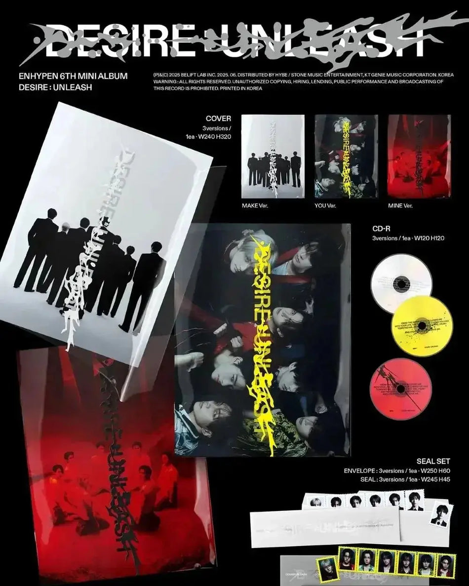 ENHYPEN DESIRE UNLEASH Standard Ver. official mini album