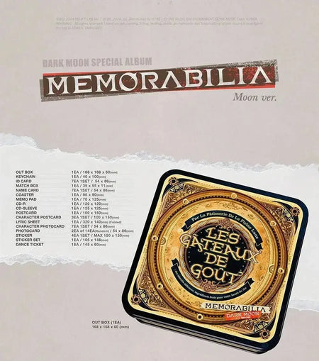 ENHYPEN Memorabilia Moon Ver. album packaging