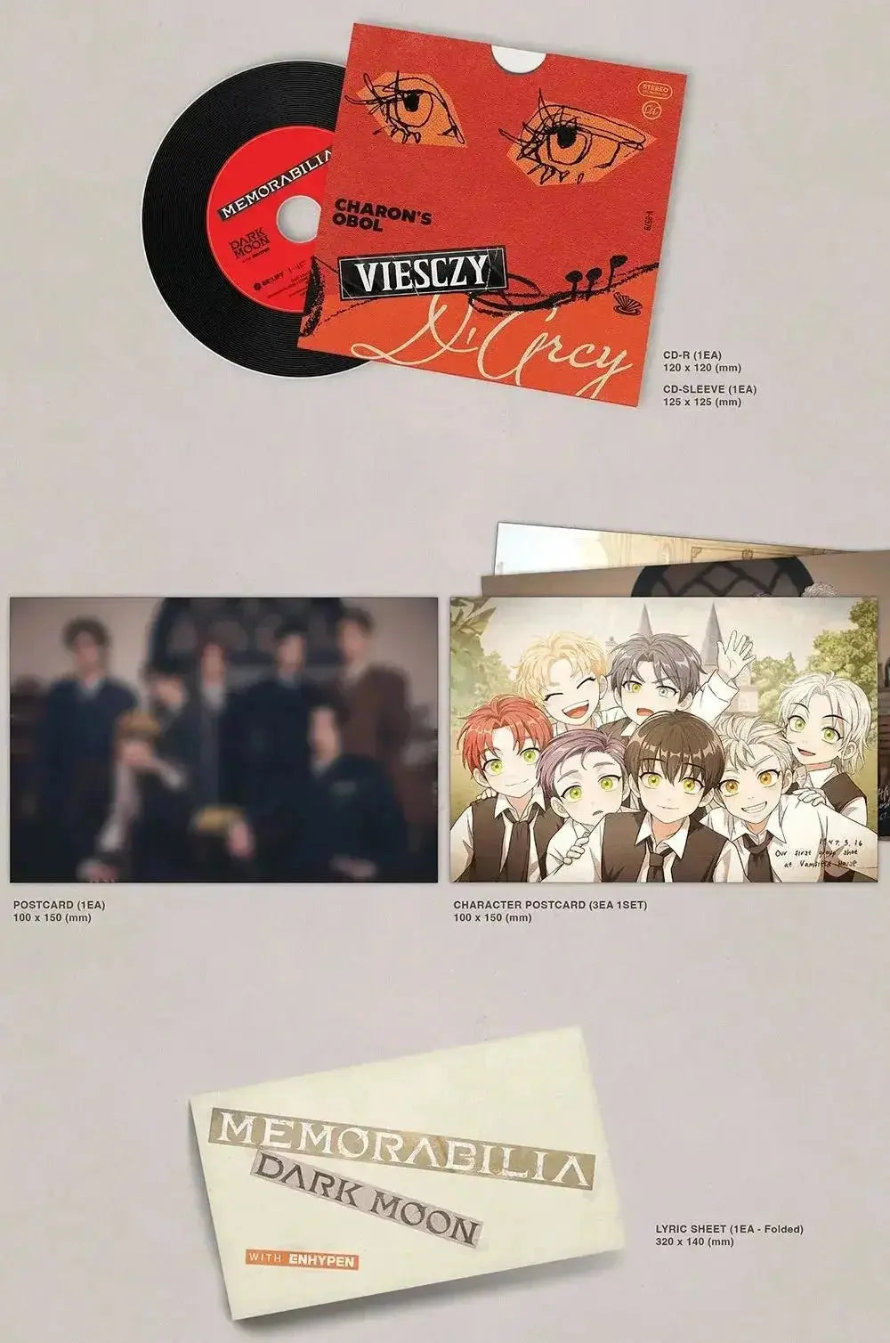 ENHYPEN Memorabilia Moon Ver. official special album