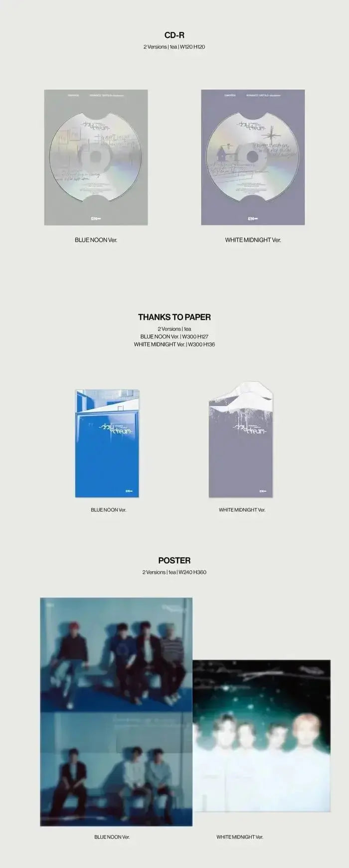 ENHYPEN ROMANCE Untold daydream poster
