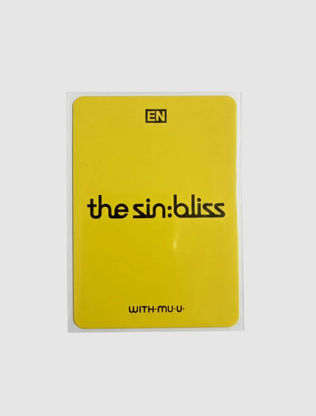 ENHYPEN THE SIN BLISS WithMuu POB photocard yellow back