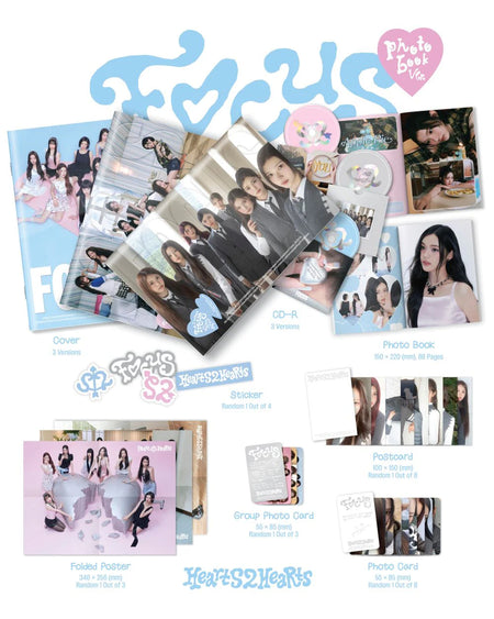 Hearts2Hearts FOCUS Photobook Ver. photobook and CD-R