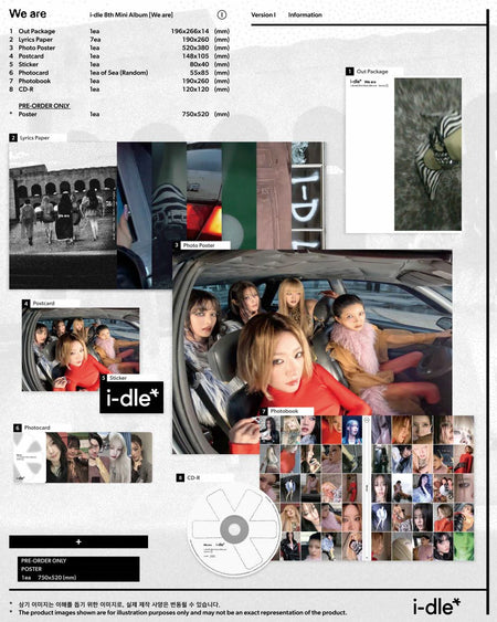 i-dle We are Standard Ver. album versions