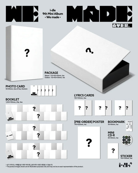 i-dle We made A Ver. photocards