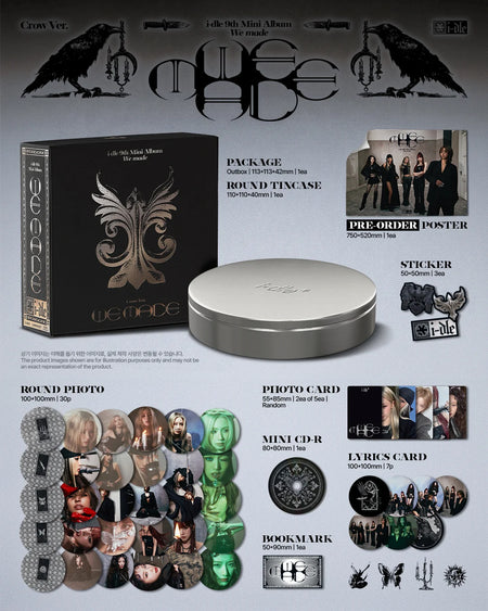 i-dle We made Crow Ver. photobook and CD-R