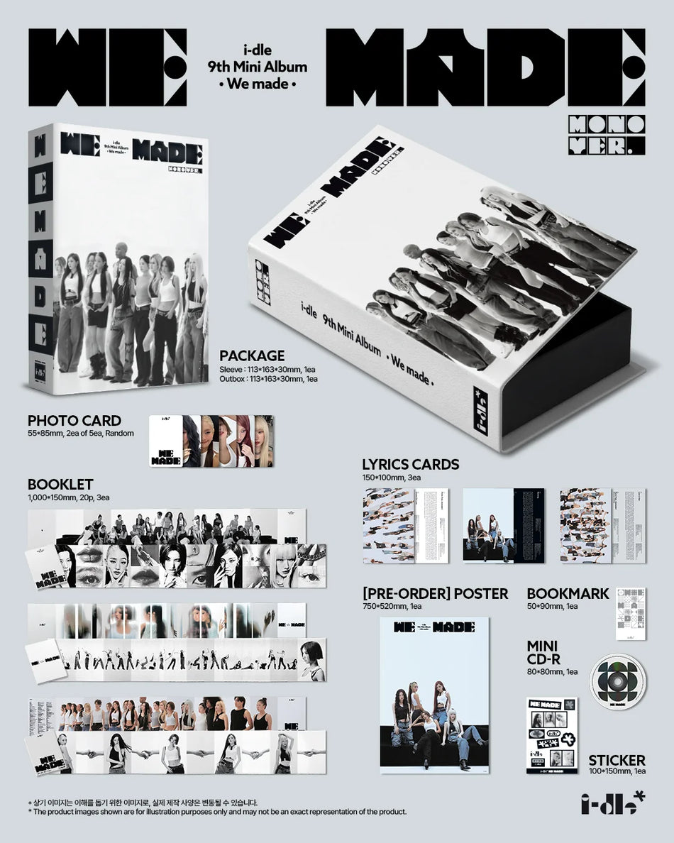 i-dle We made Mono Ver. photocards