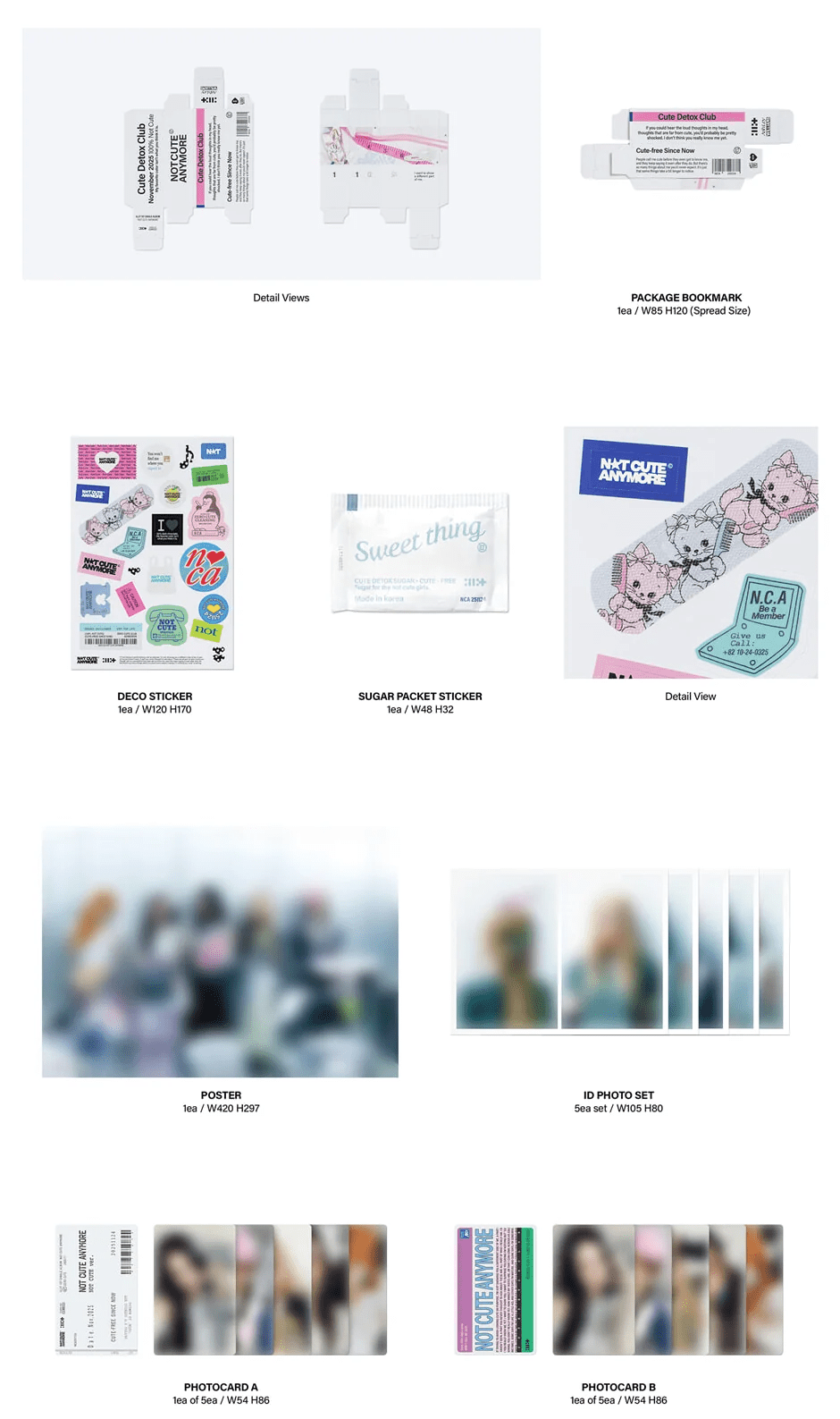 ILLIT NOT CUTE ANYMORE Standard Ver. ID photo set and photocards