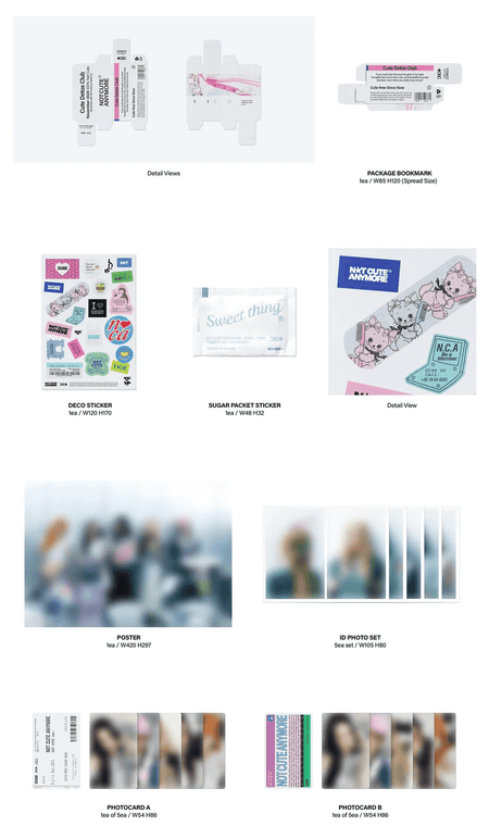 ILLIT NOT CUTE ANYMORE Standard Ver. ID photo set and photocards