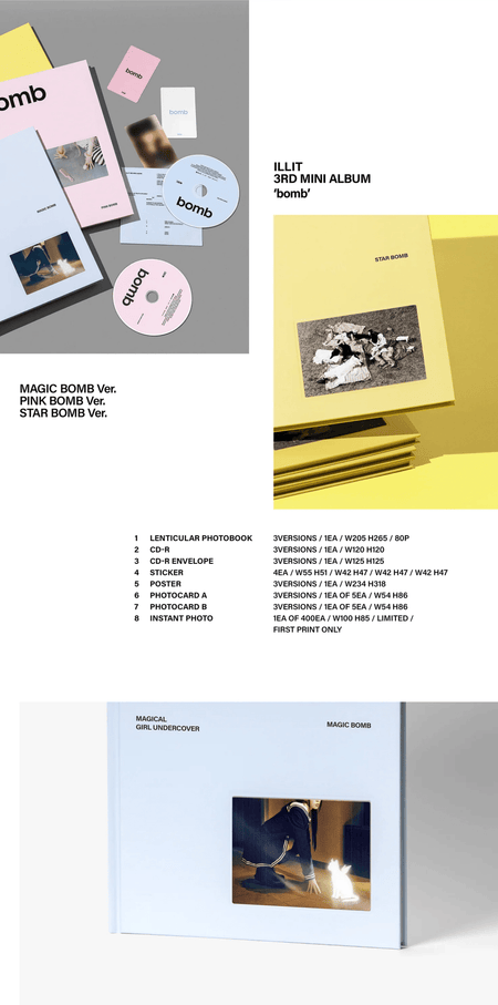 ILLIT bomb 3rd mini album Standard Ver. album cover