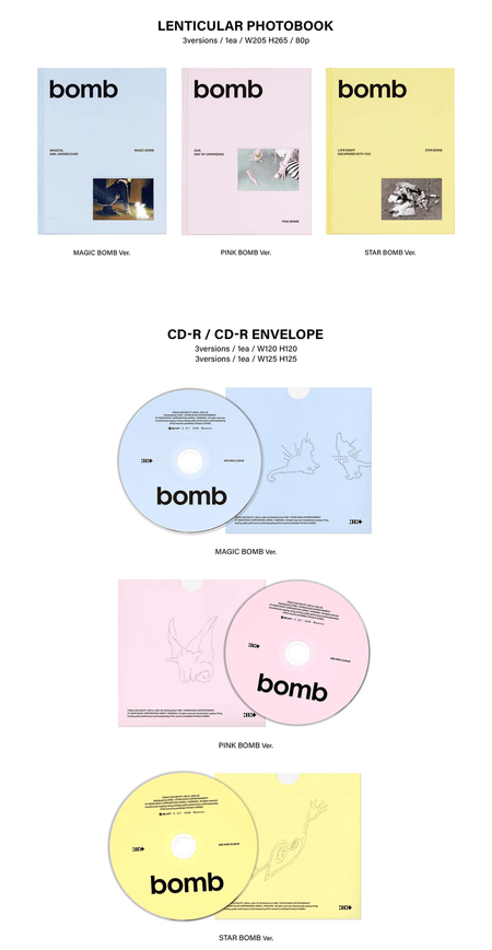 ILLIT bomb 3rd mini album Standard Ver. lenticular photobook and CD