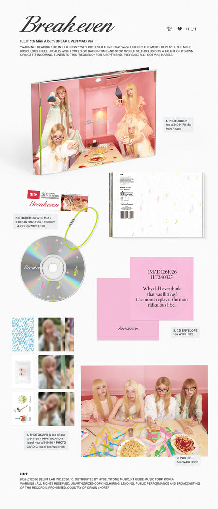 ILLIT BREAK EVEN MAD Ver. official album cover