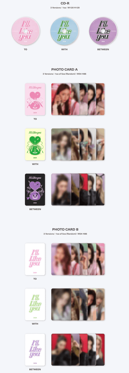 ILLIT ILL LIKE YOU Standard Ver. photocards and postcard