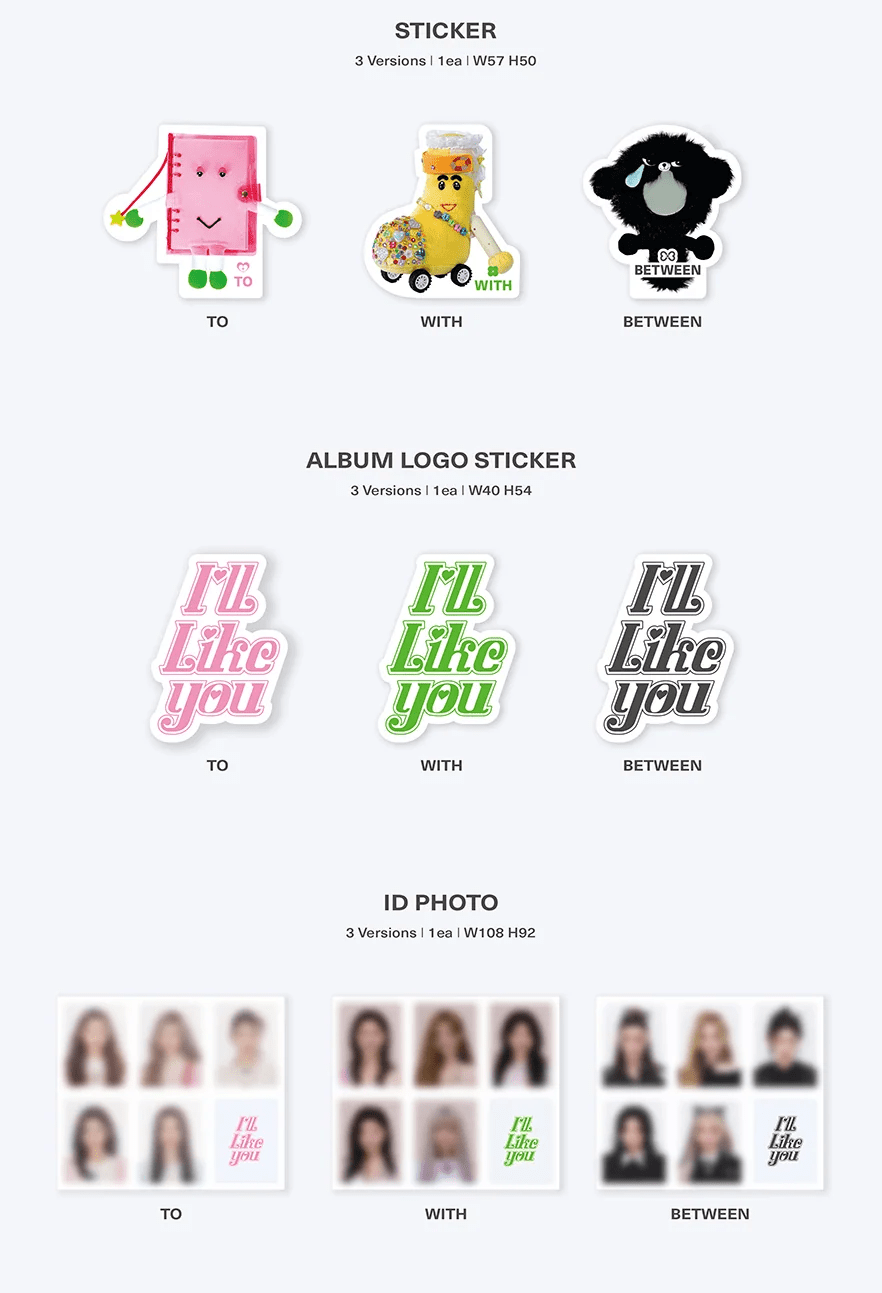 ILLIT ILL LIKE YOU Standard Ver. sticker set