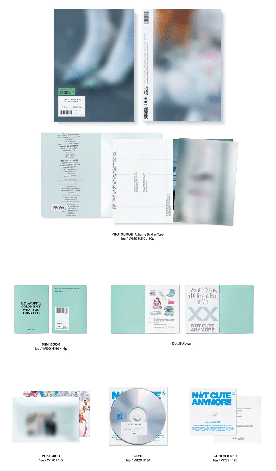 ILLIT NOT CUTE ANYMORE Standard Ver. 90‑page photobook and CD