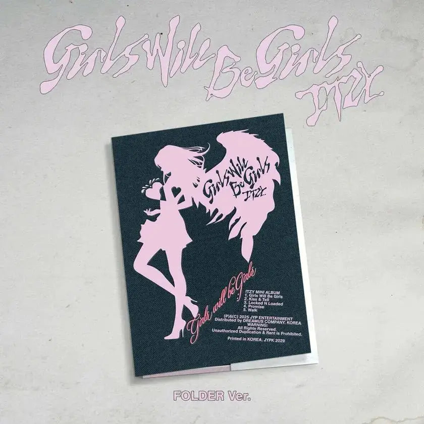 ITZY Girls Will Be Girls Folder Ver. folder envelope front view
