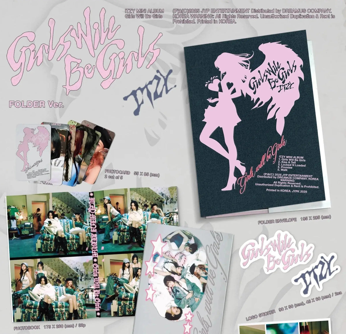 ITZY Girls Will Be Girls Folder Ver. photobook and printed photos